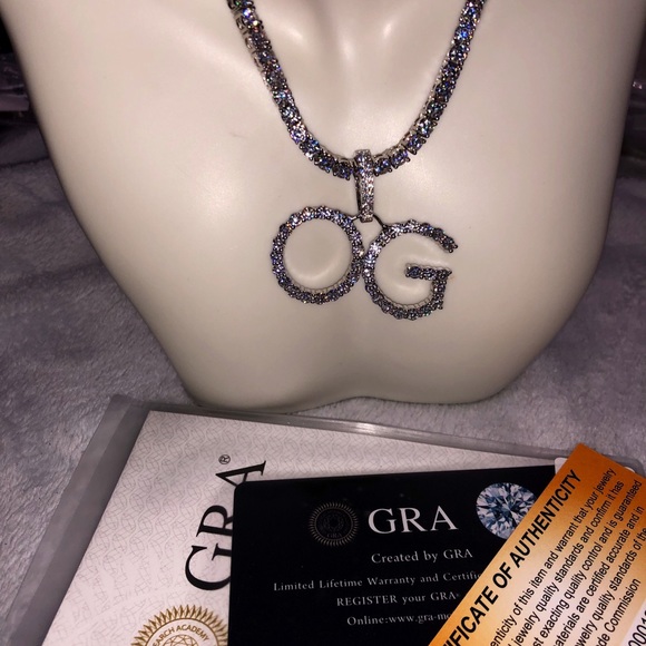 GRA certified VVS D clarity moissanite diamond tennis chain, pass diamond test - Picture 7 of 7